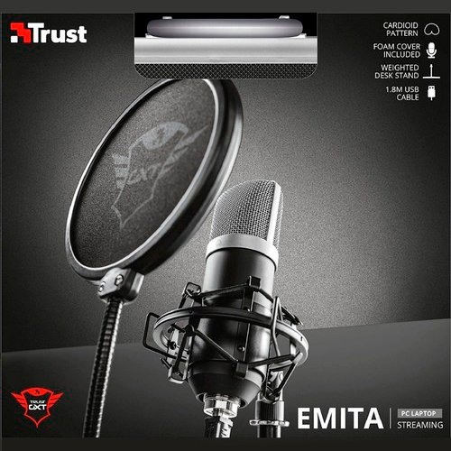 Microfono Trust Profesional Emita Gxt 252 Stream